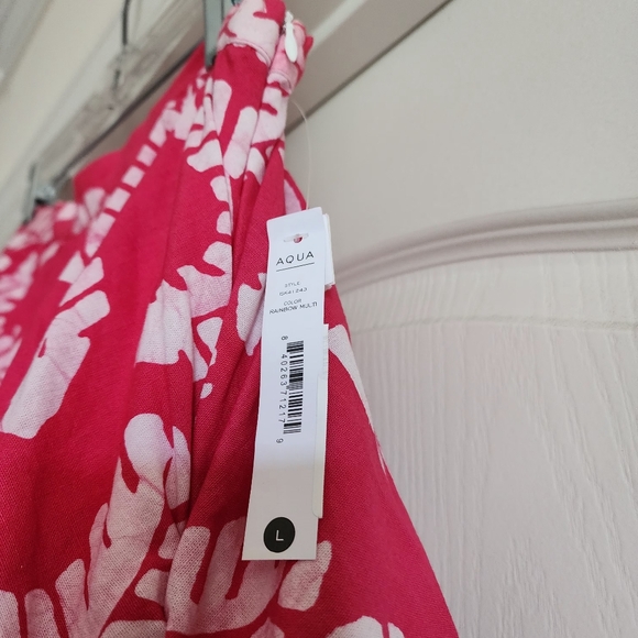 🔥Aqua + Studio 189 💯 Cotton Tiered Rainbow-Block Design Maxi Skirt - Picture 6 of 12